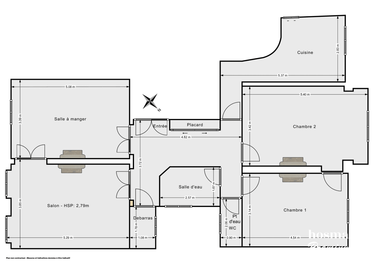 Appartement de 95.85 m² à Paris