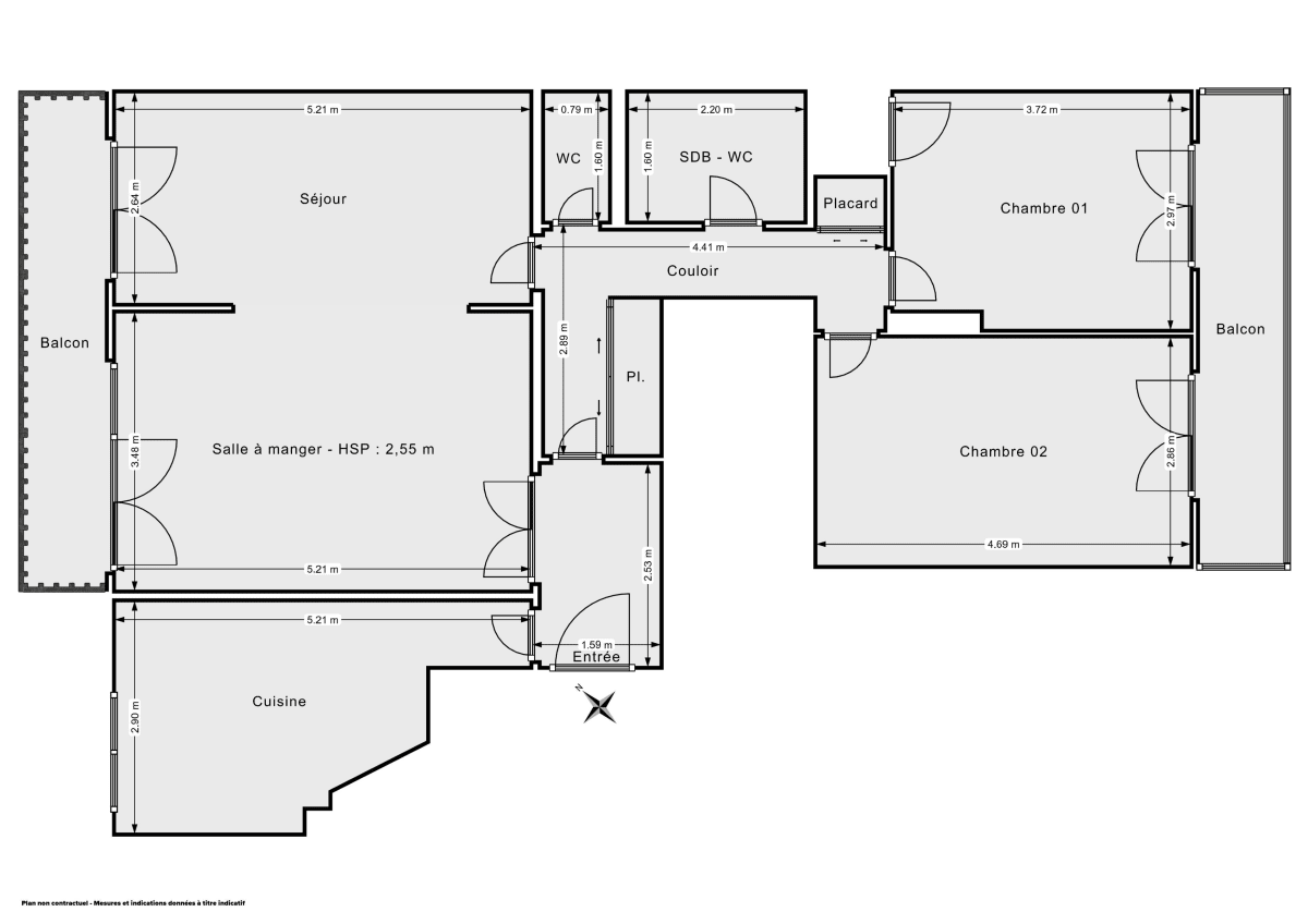 Appartement de 85.87 m² à Paris