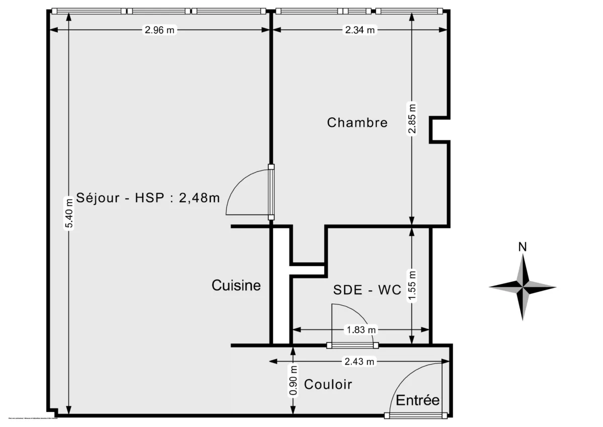 Appartement de 28.0 m² à Paris