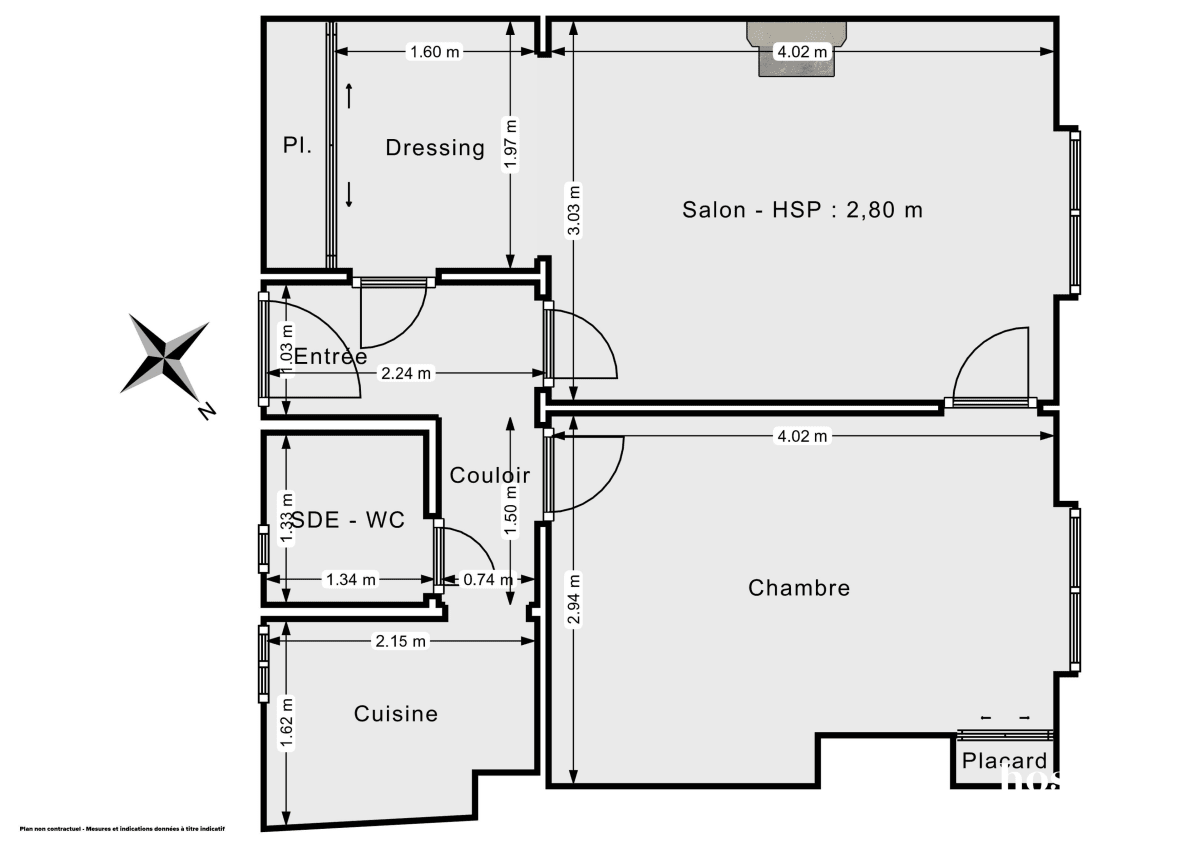 Appartement de 37.77 m² à Paris