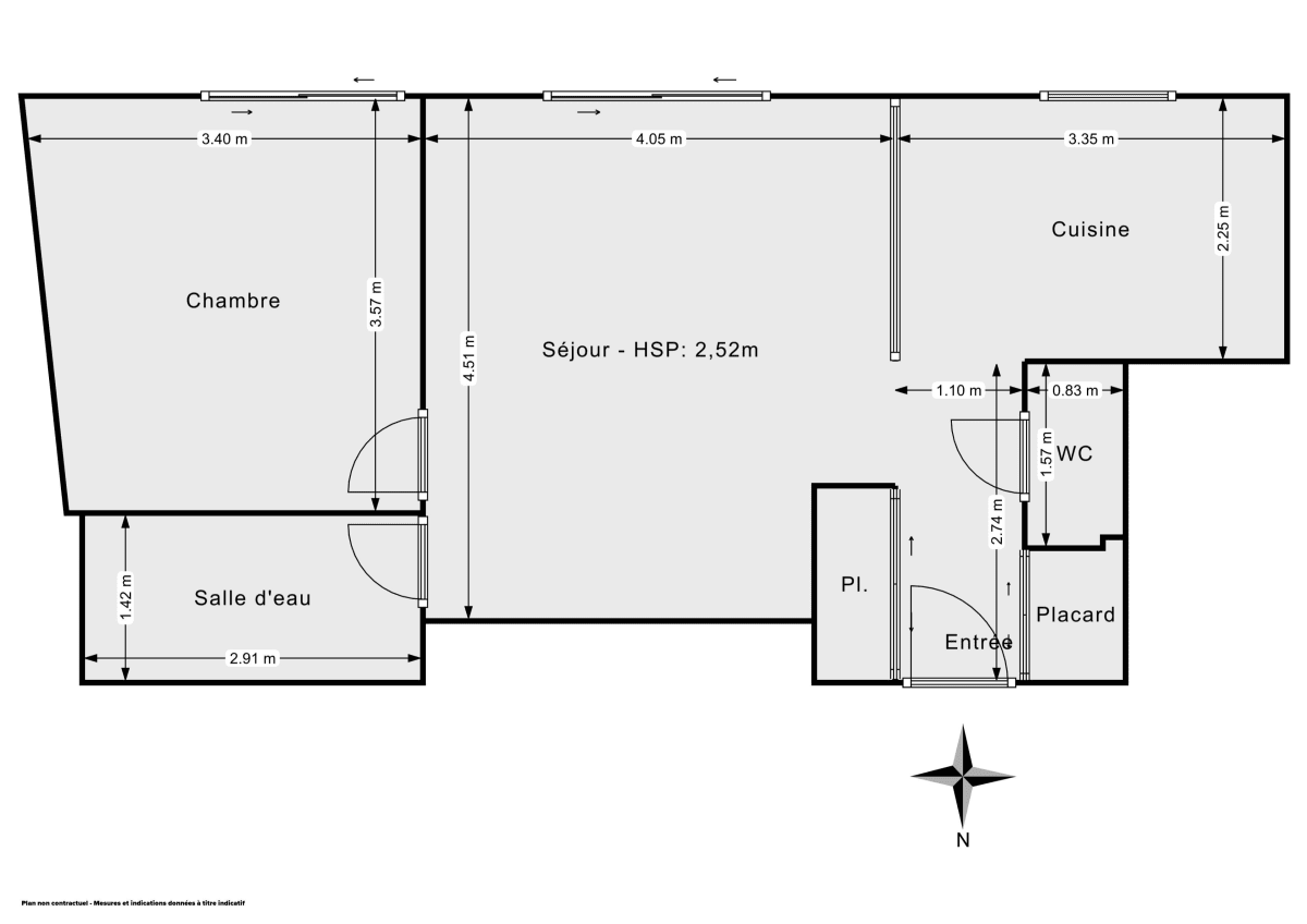 Appartement de 45.0 m² à Gennevilliers