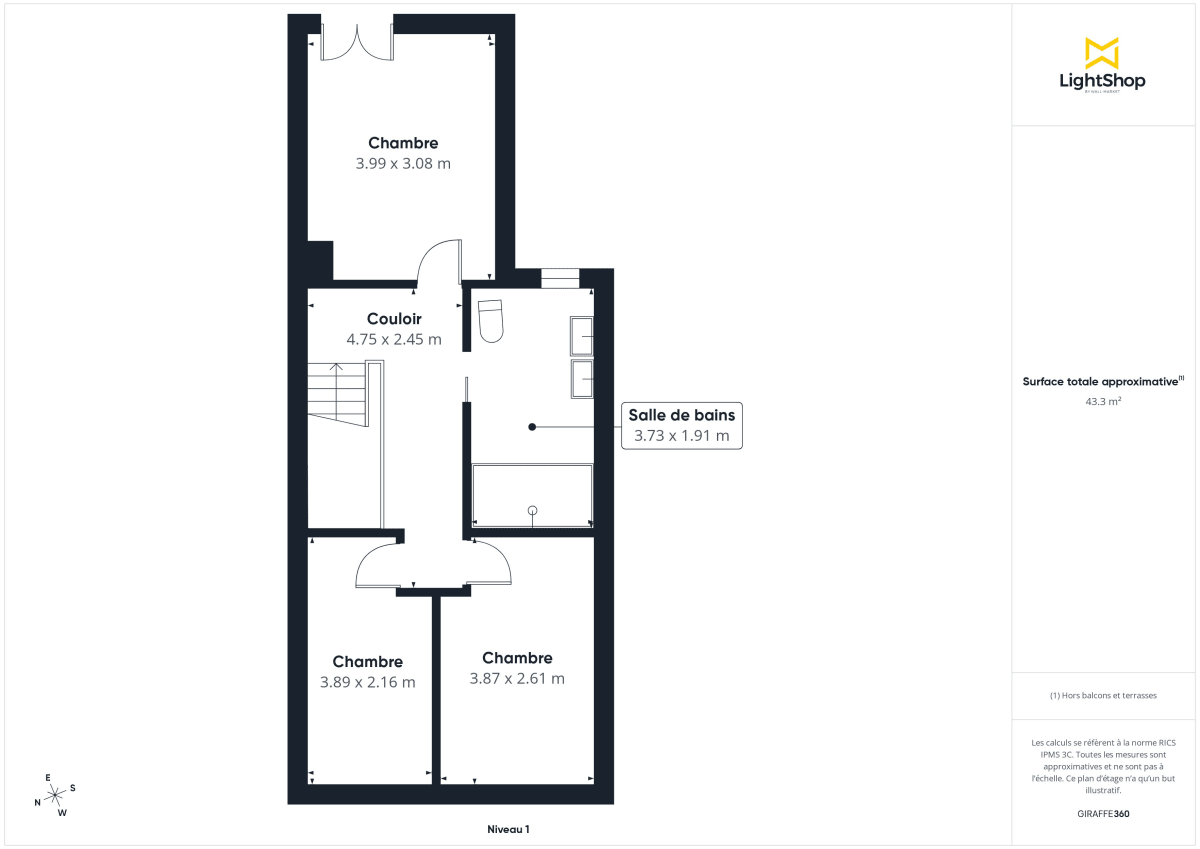 Maison de 84.0 m² à Bordeaux