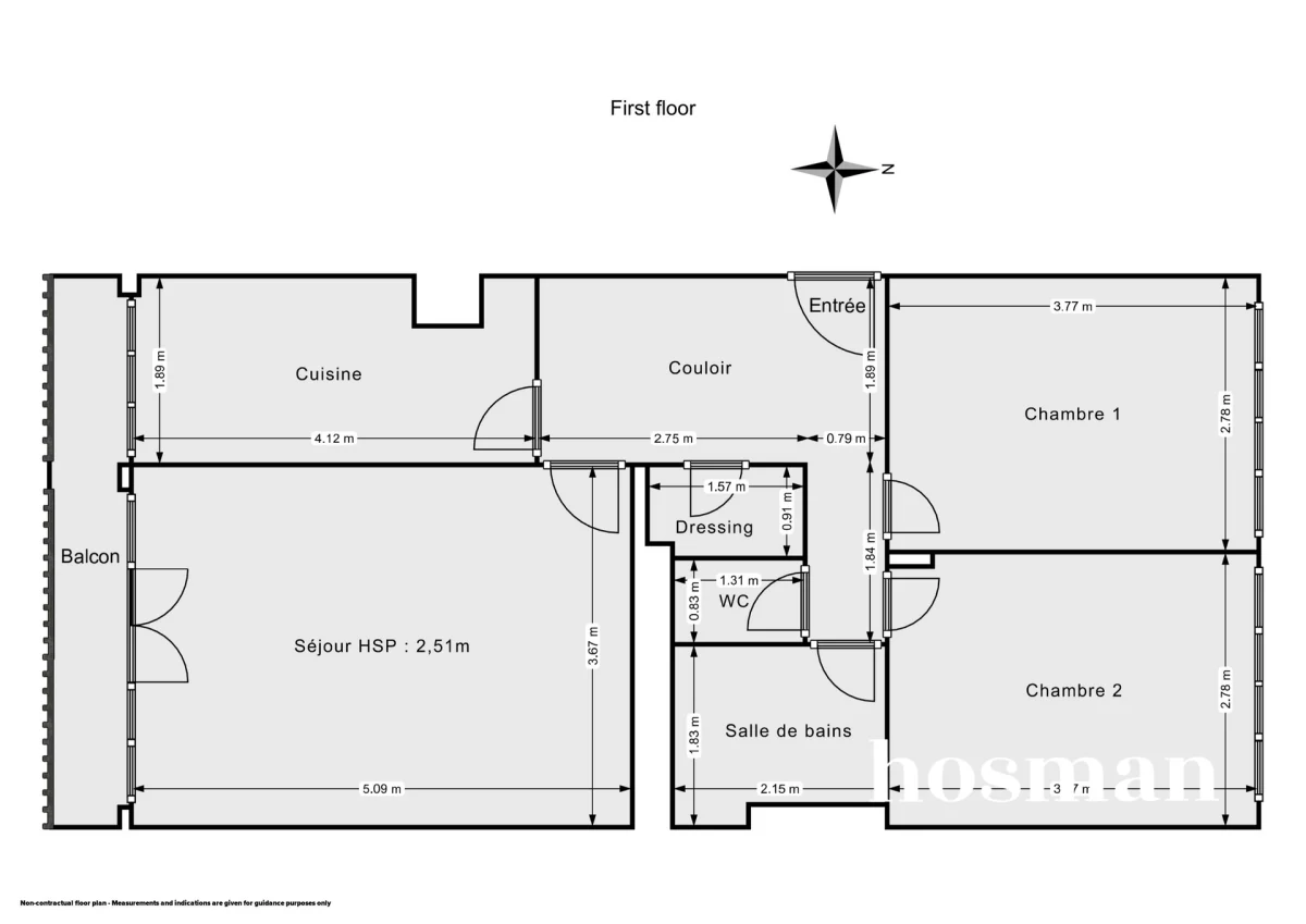 Appartement de 62.0 m² à Puteaux