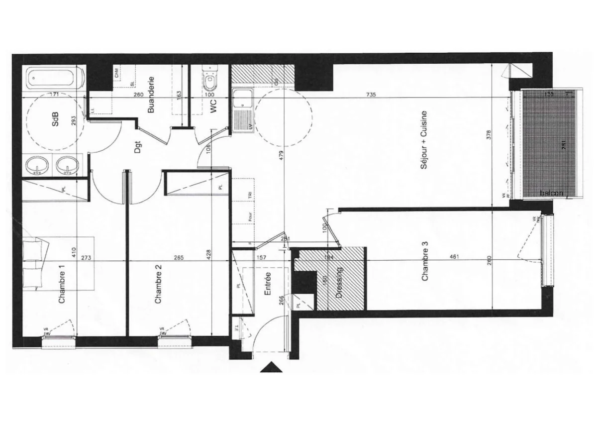 Appartement de 87.17 m² à Suresnes