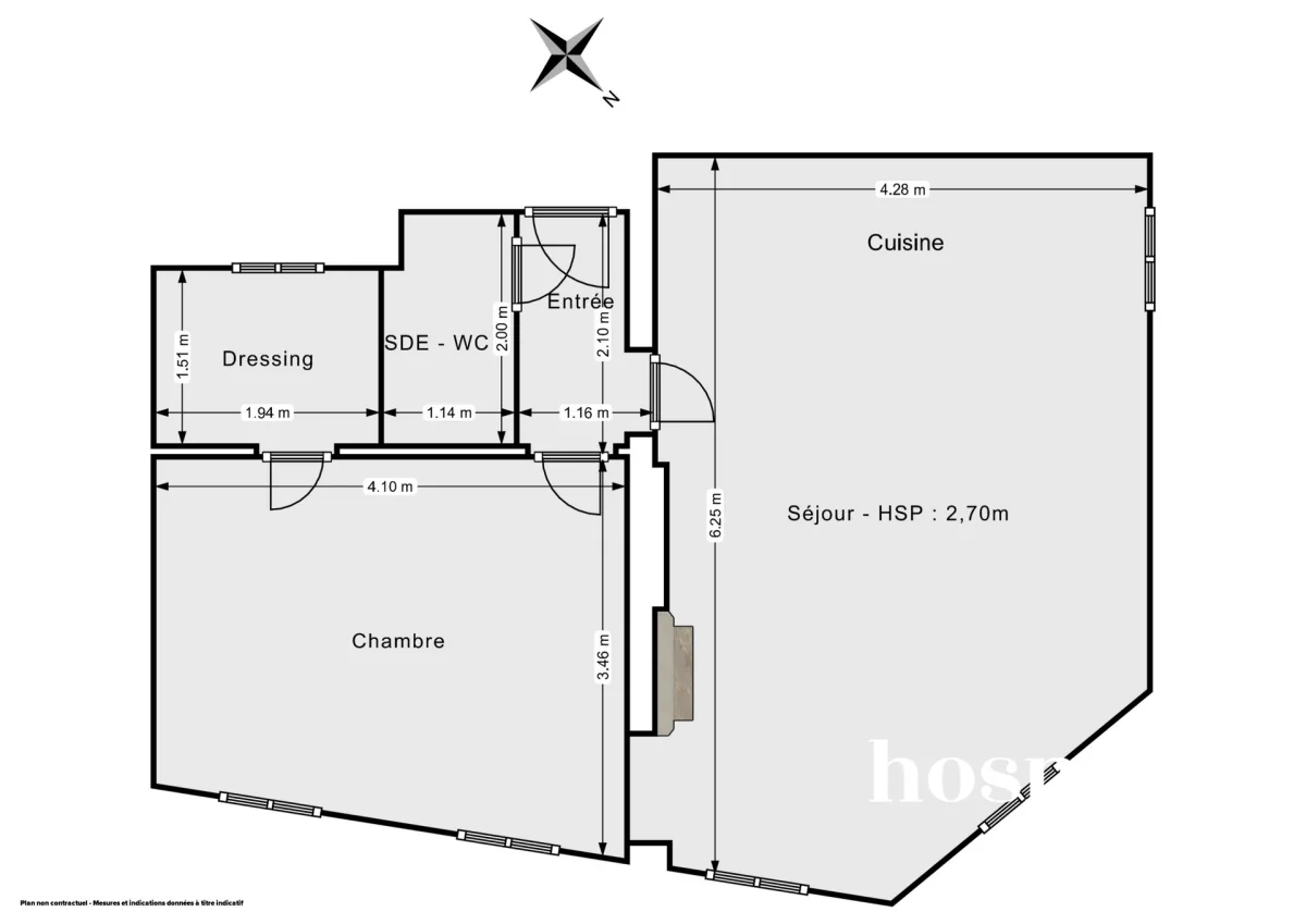 Appartement de 43.5 m² à Paris