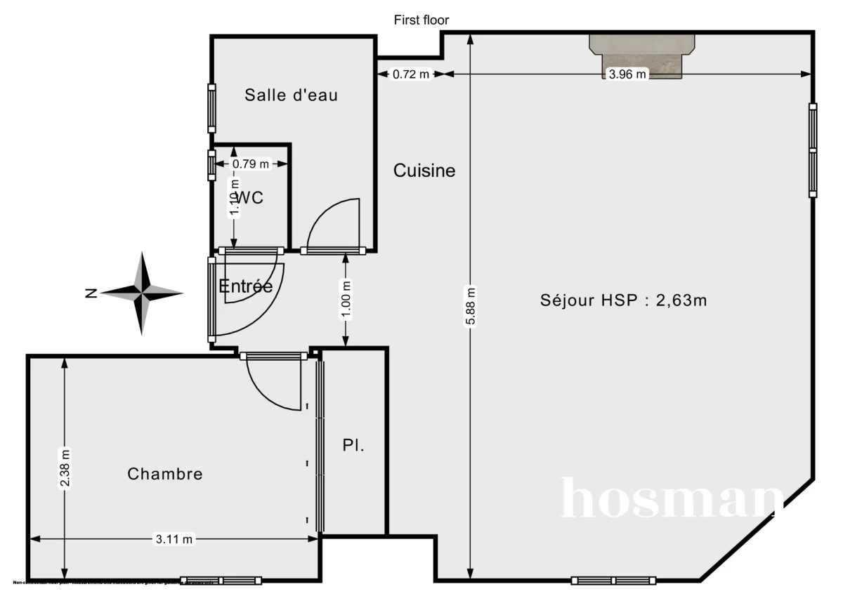 Appartement de 40.0 m² à Paris