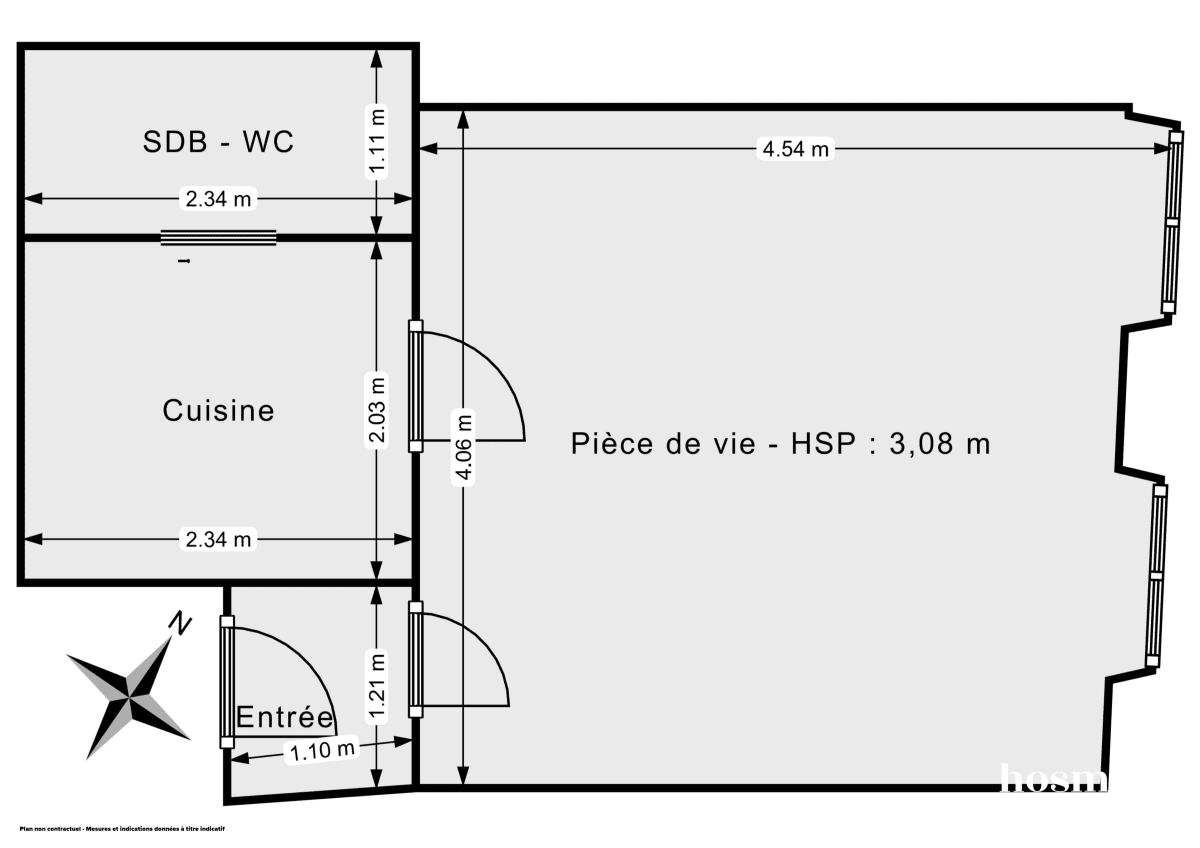 Appartement de 26.0 m² à Paris