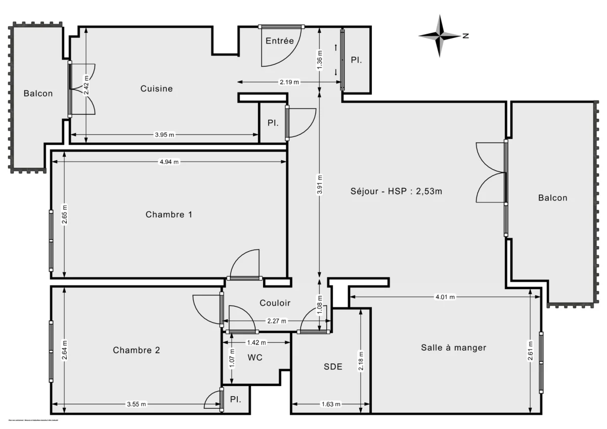 Appartement de 65.74 m² à La Penne-sur-Huveaune