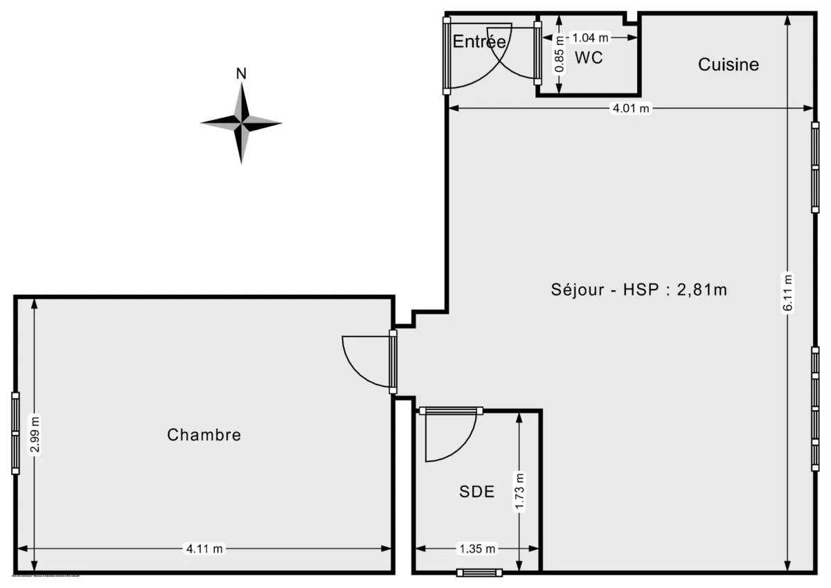 Appartement de 37.3 m² à Colombes