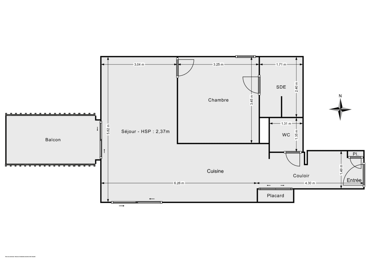 Appartement de 47.75 m² à Lyon