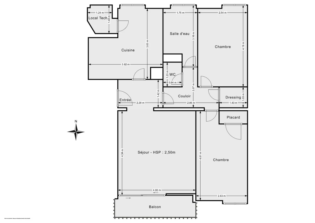 Appartement de 65.18 m² à Rosny-sous-Bois