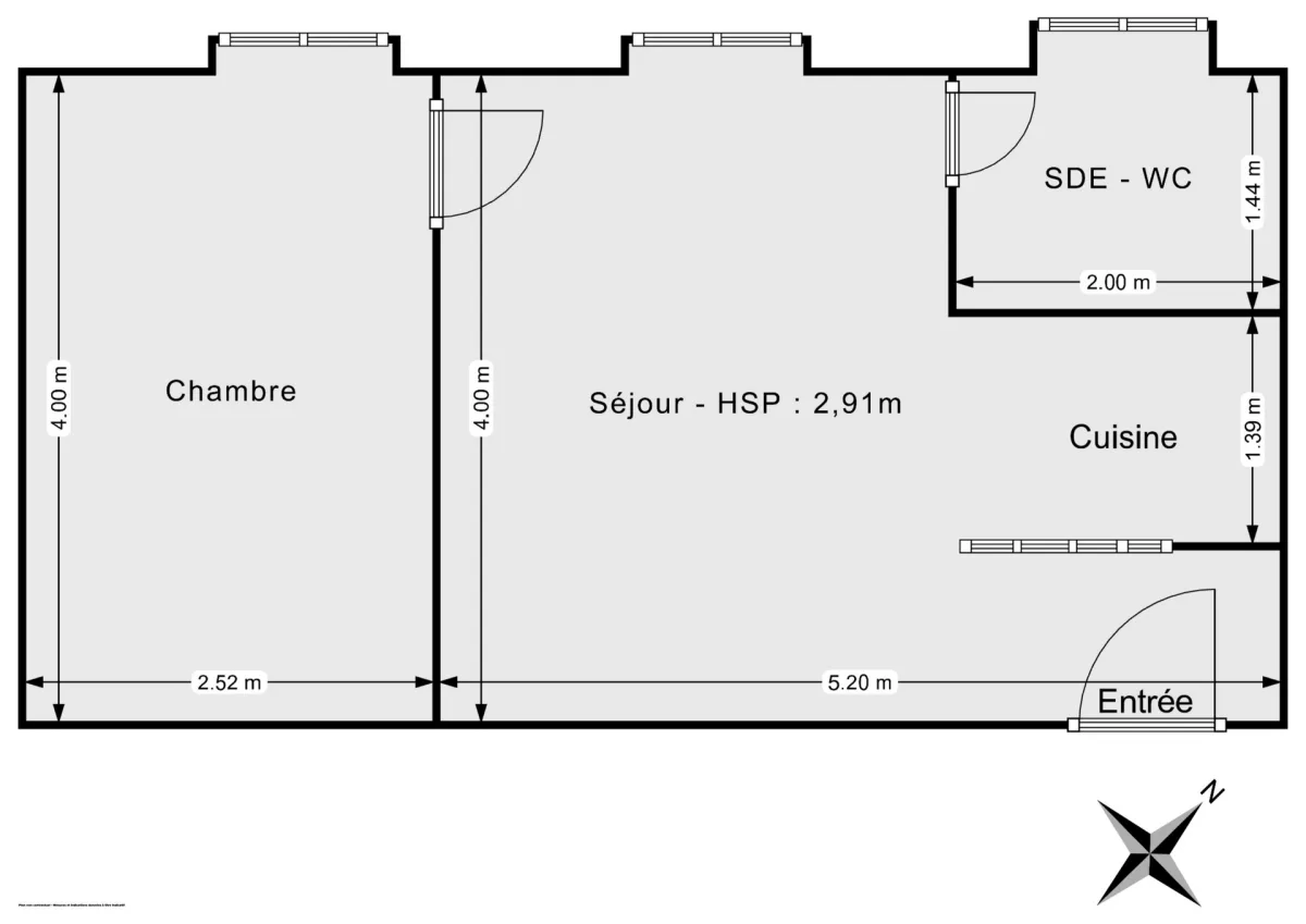 Appartement de 29.8 m² à Pantin