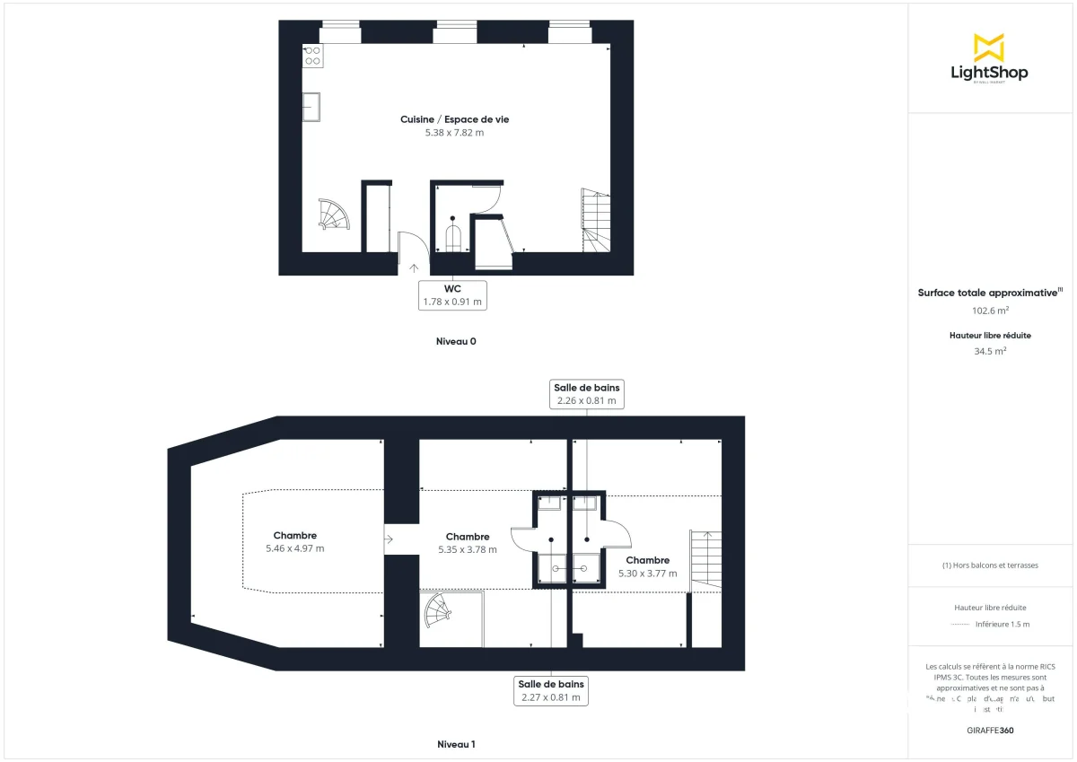 Appartement de 57.84 m² à Orvault