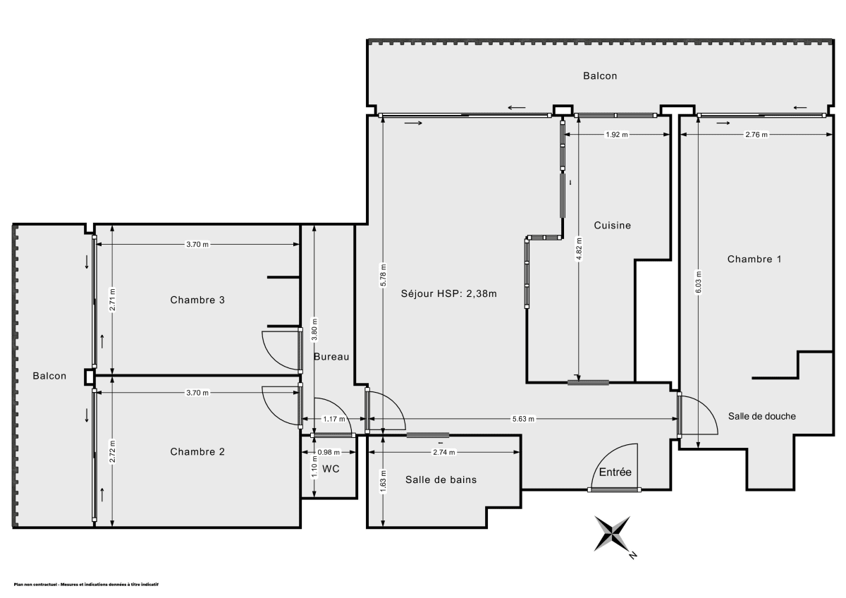 Appartement de 78.0 m² à Paris