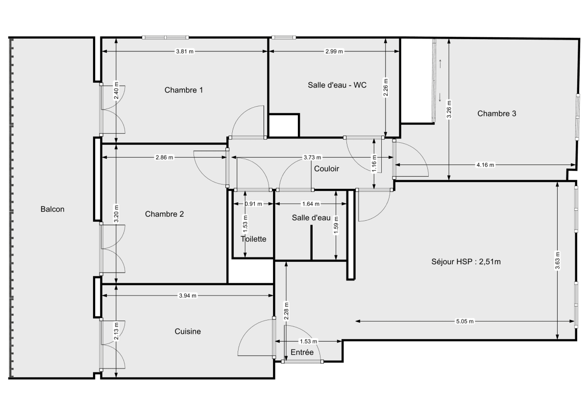 Appartement de 76.0 m² à Puteaux