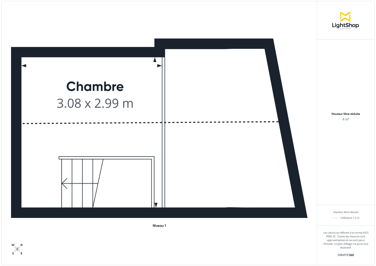 Appartement de 37.69 m² à Bordeaux