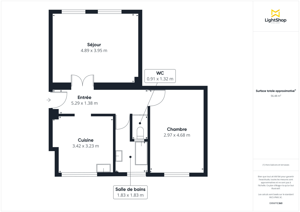 Appartement de 57.05 m² à Nantes