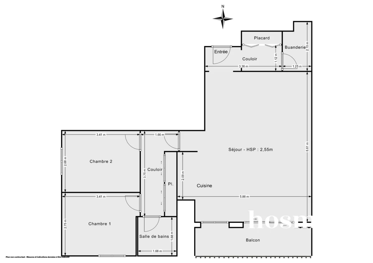 Appartement de 68.0 m² à La Garenne-Colombes