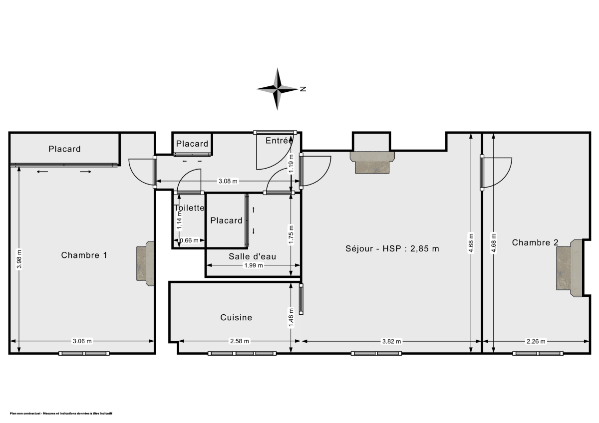 Appartement de 53.0 m² à Levallois-Perret