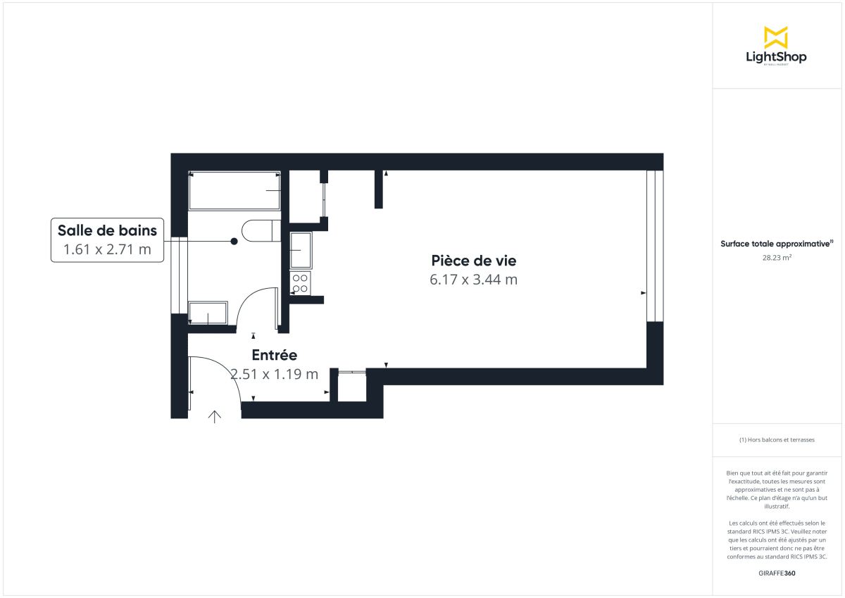 Appartement de 27.0 m² à Nantes