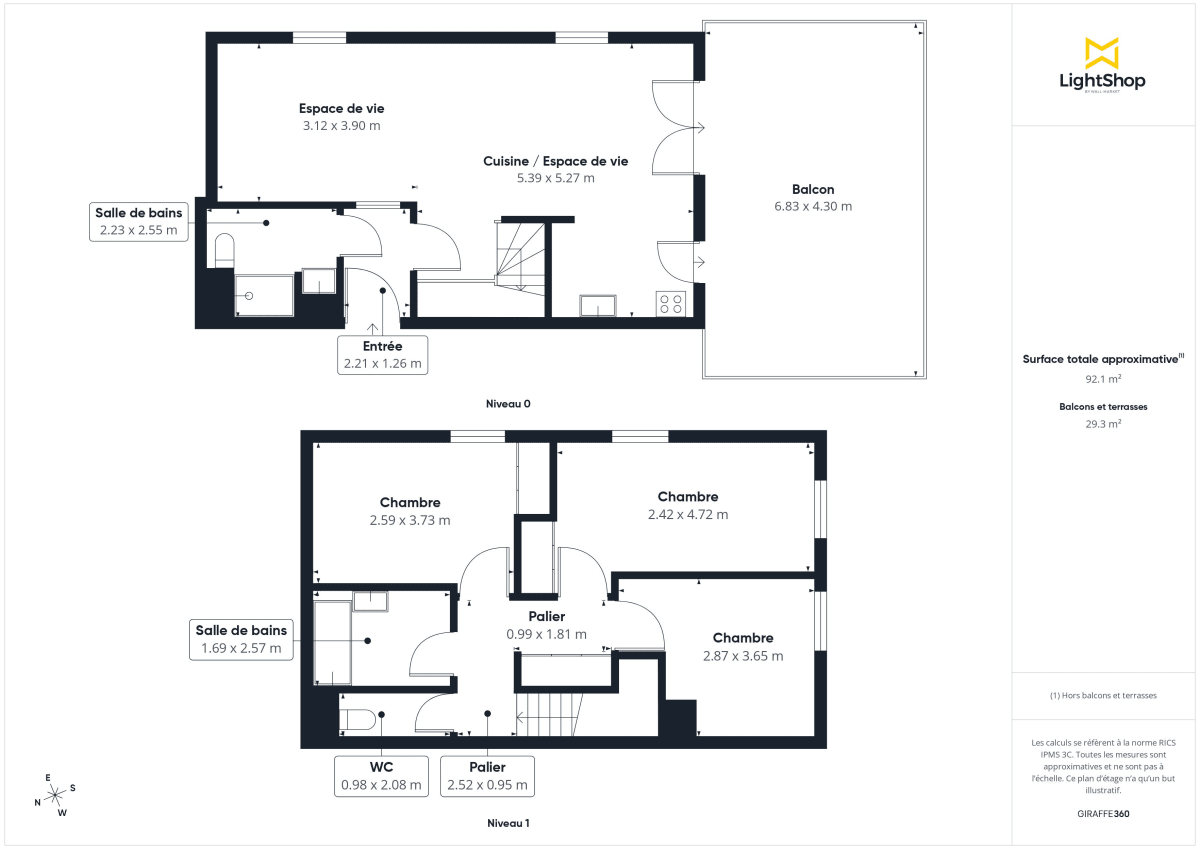 Appartement de 91.0 m² à Nanterre
