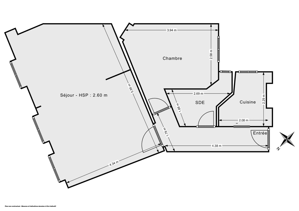 Appartement de 49.03 m² à Paris