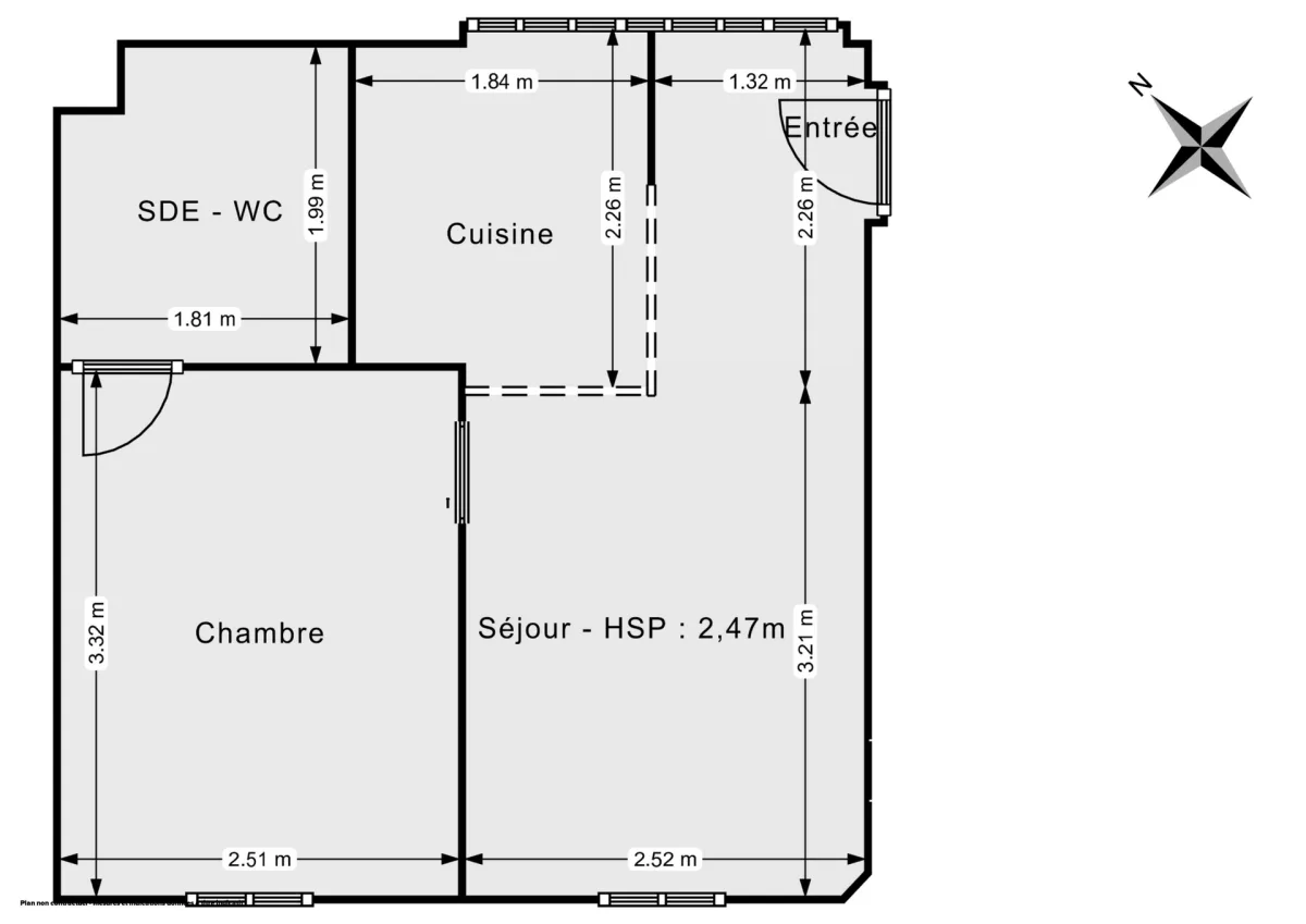 Appartement de 25.5 m² à Paris