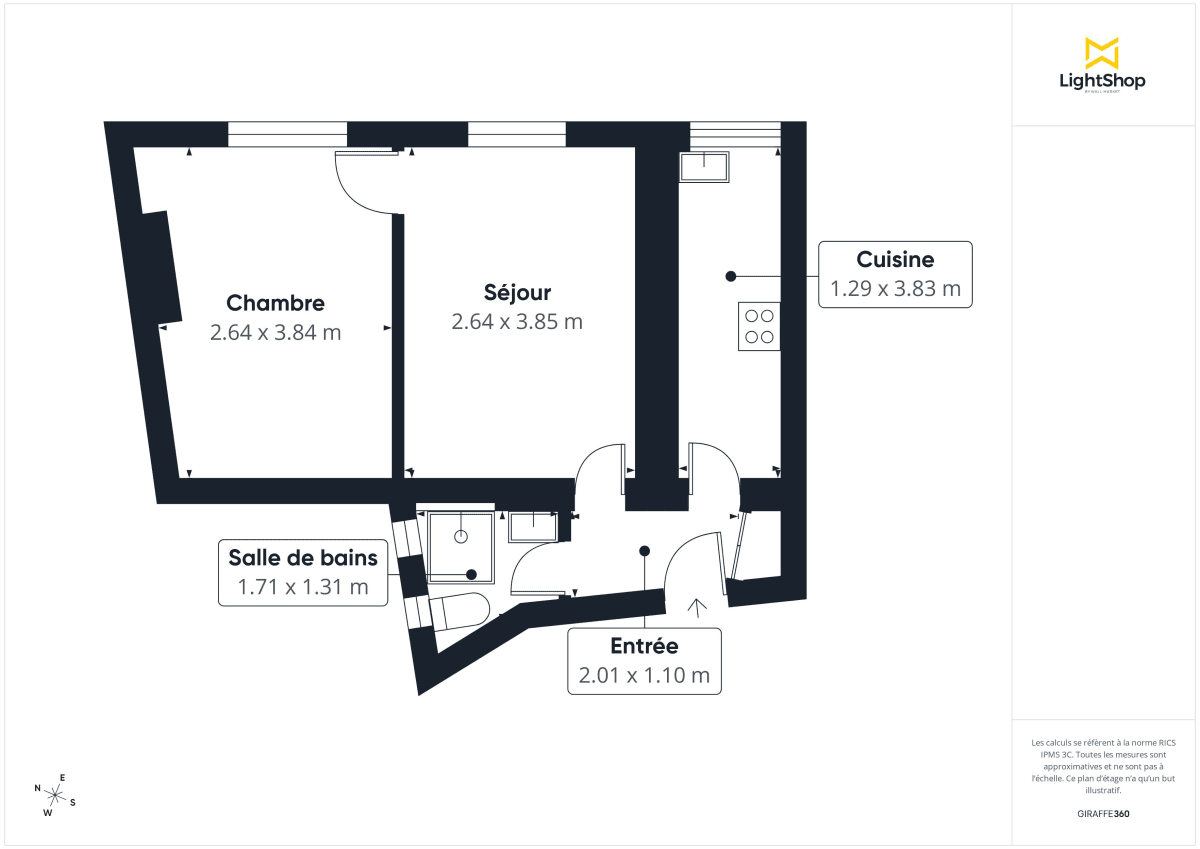 Appartement de 30.2 m² à Paris