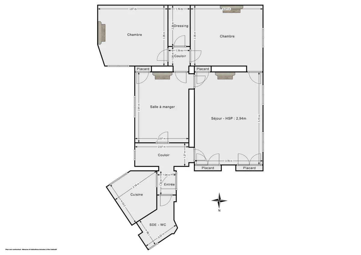 Appartement de 76.0 m² à Paris