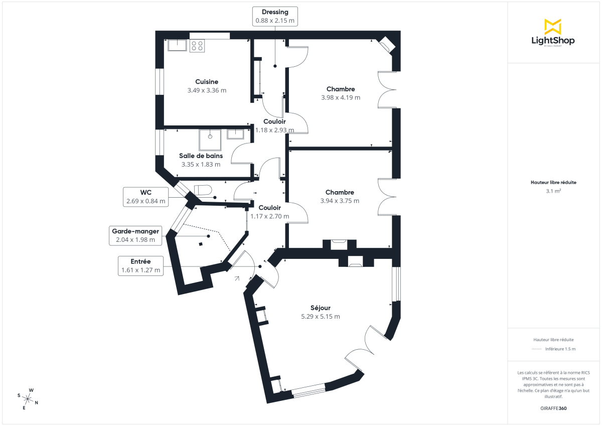 Appartement de 84.21 m² à Nantes