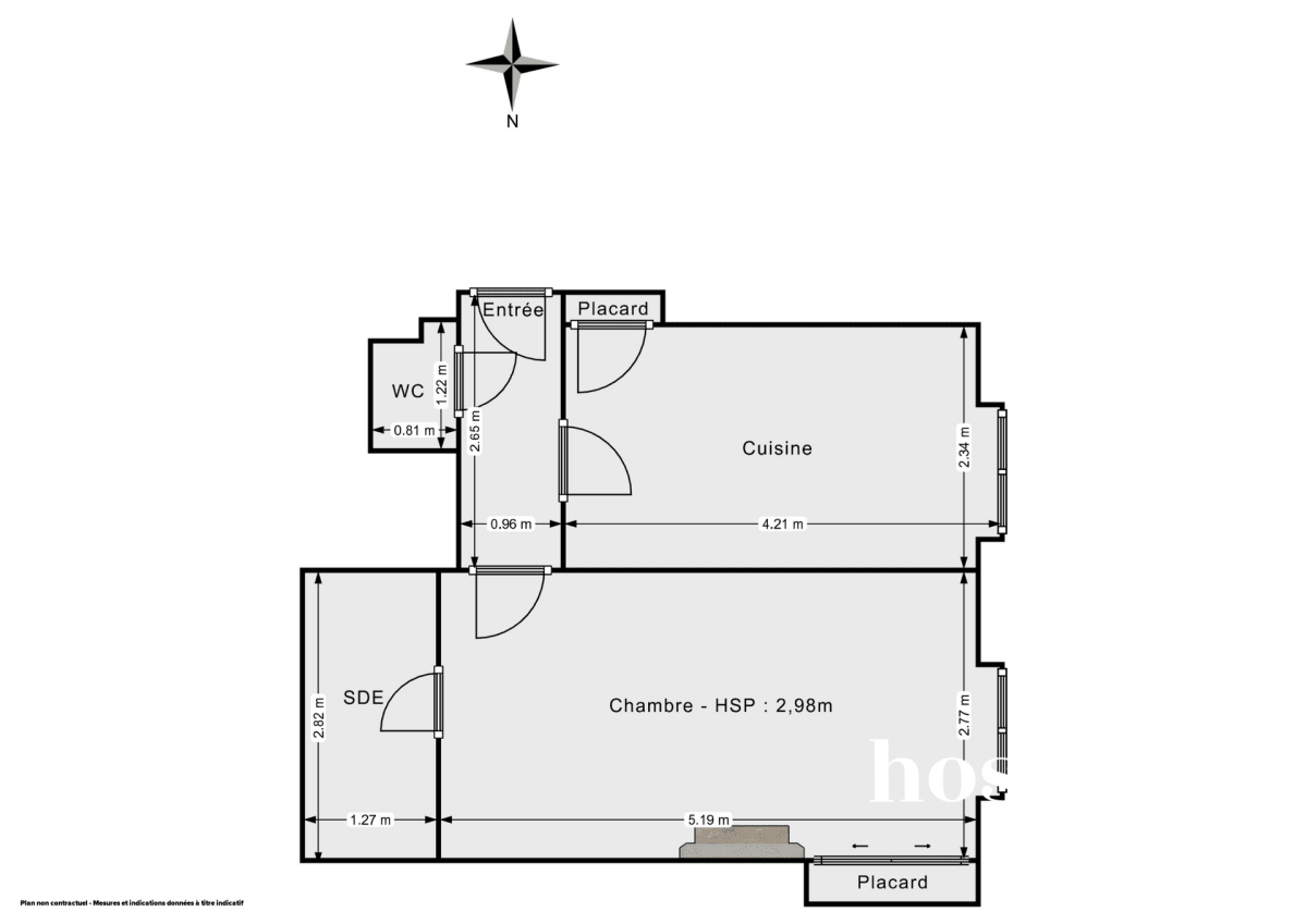 Appartement de 29.5 m² à Lyon