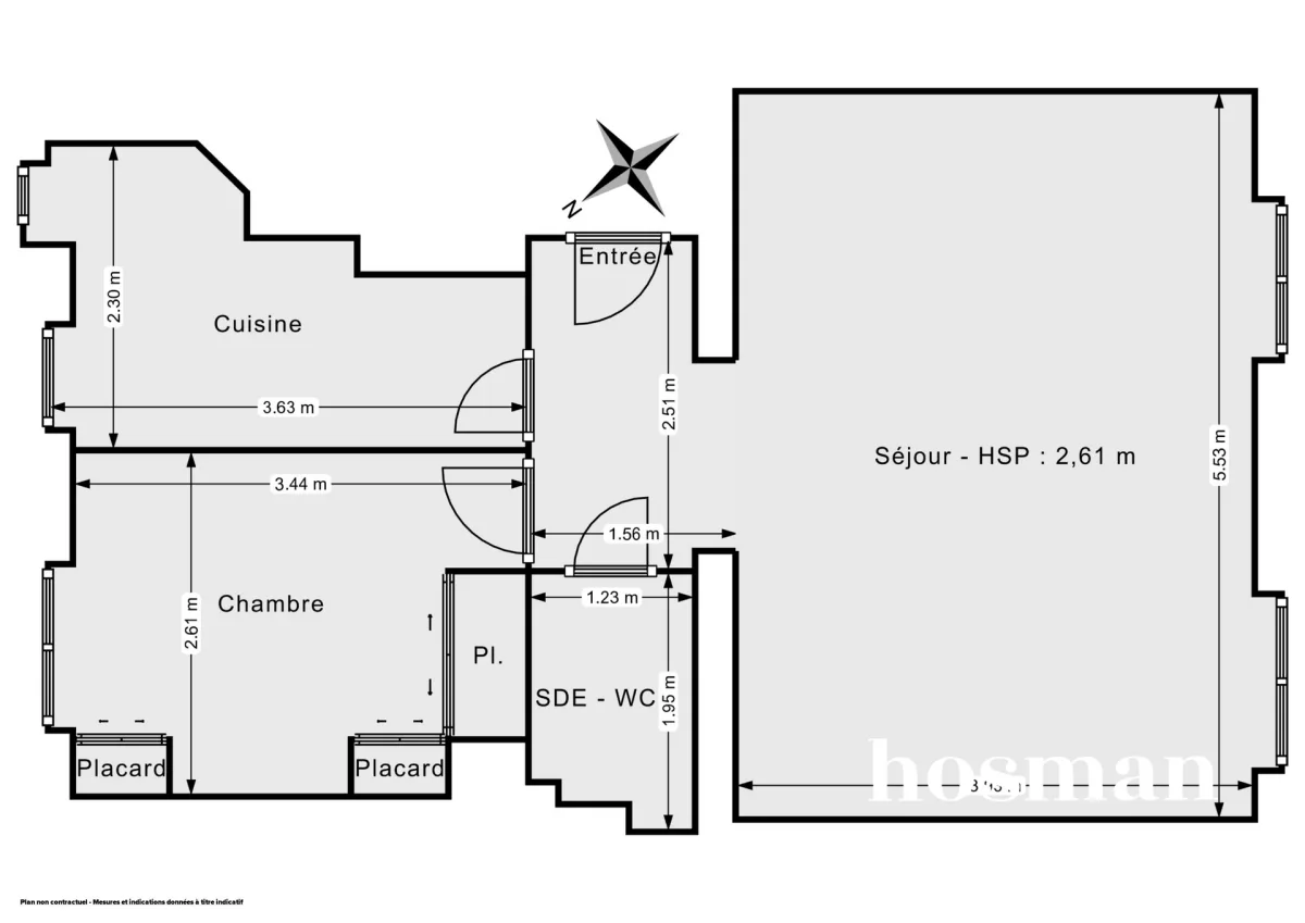 Appartement de 45.0 m² à Levallois-Perret