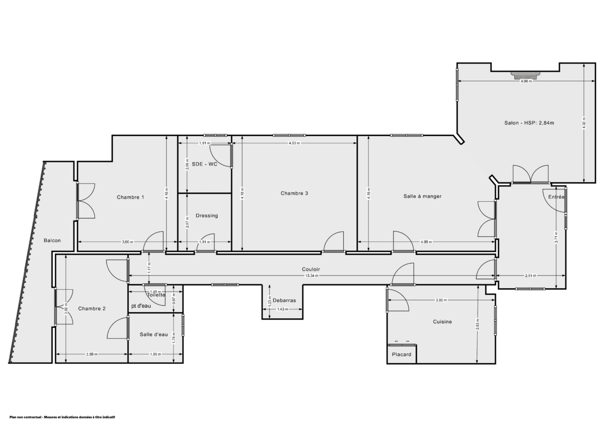 Appartement de 128.35 m² à Paris