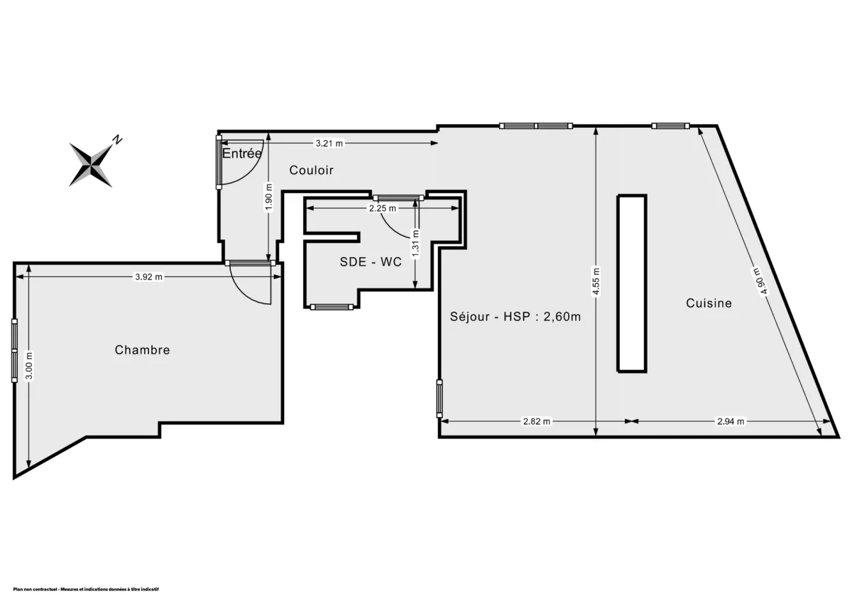 Appartement de 38.52 m² à Paris