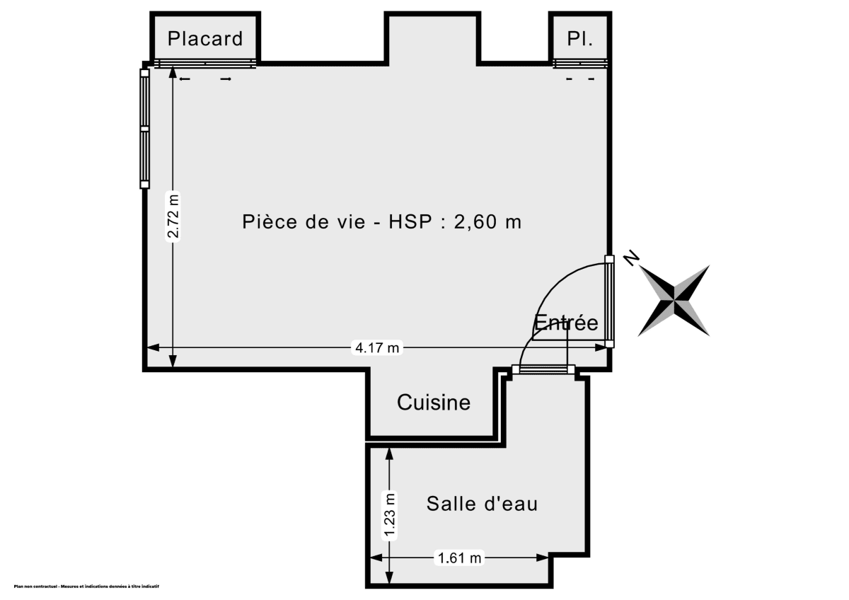 Appartement de 15.5 m² à Paris