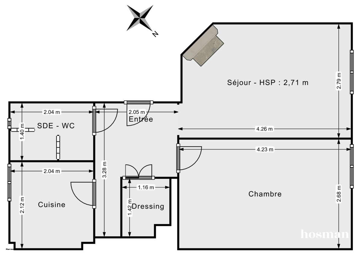 Appartement de 35.44 m² à Levallois-Perret