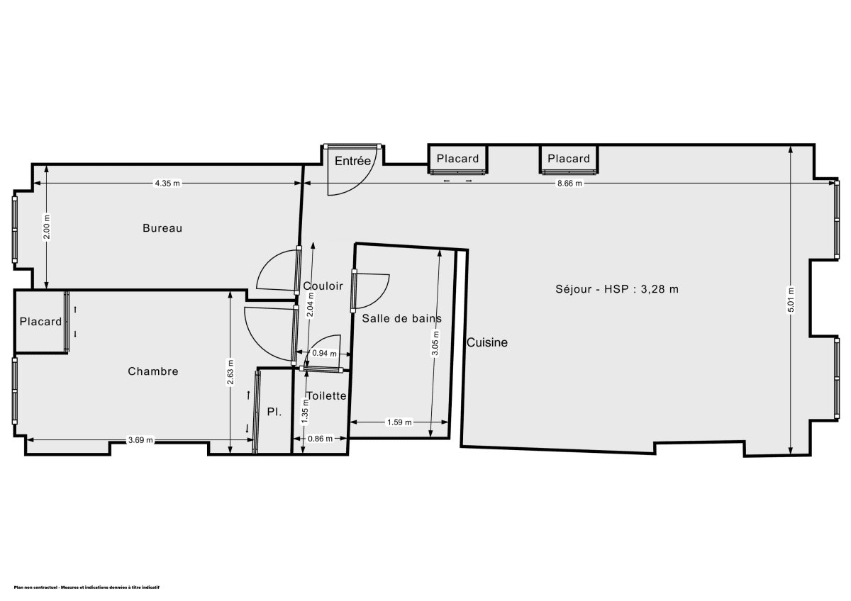 Appartement de 61.08 m² à Lyon