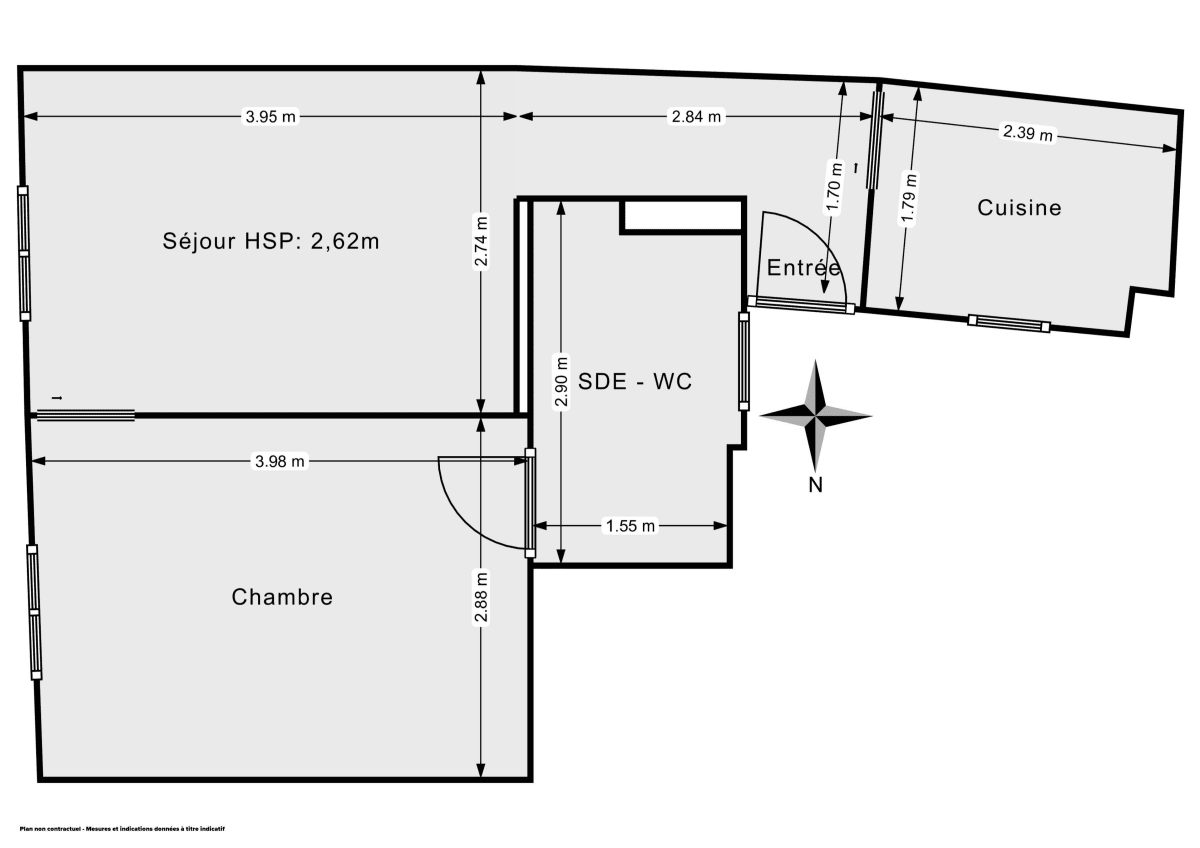 Appartement de 33.78 m² à Montreuil