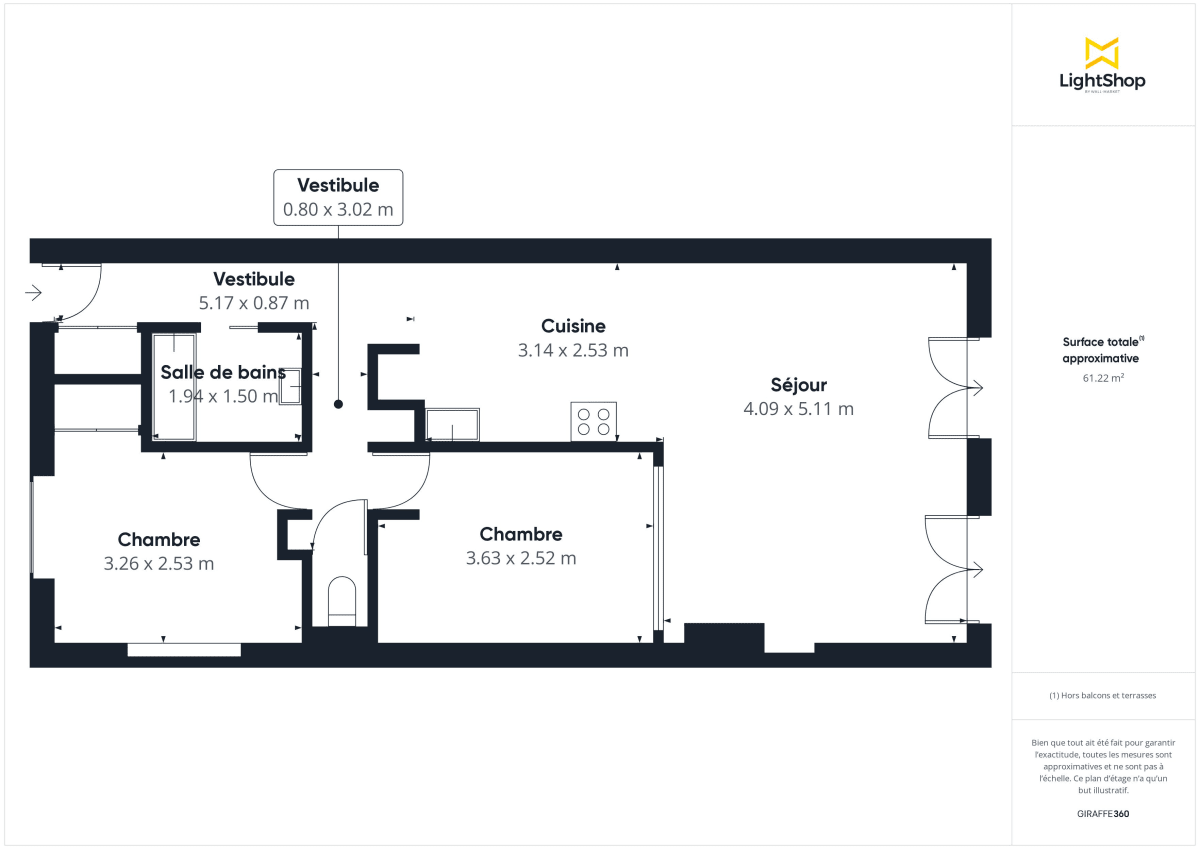 Appartement de 60.19 m² à Nantes