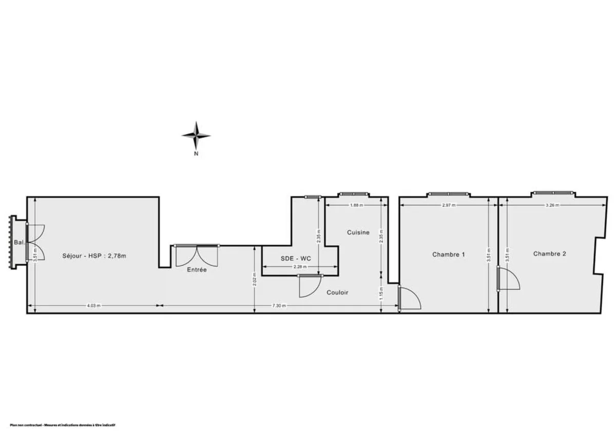 Appartement de 52.03 m² à Paris