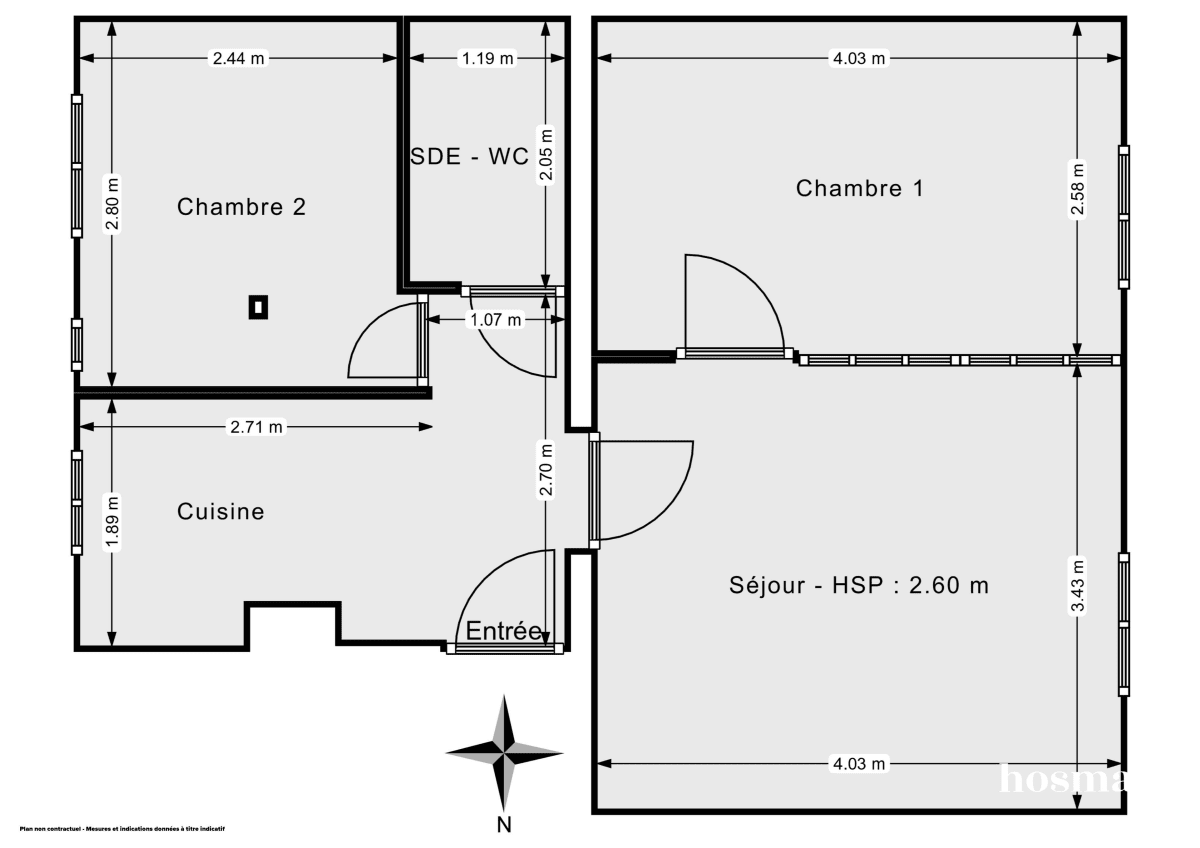 Appartement de 41.19 m² à Paris