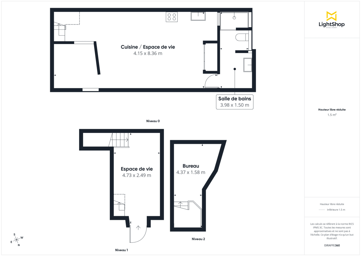 Appartement de 54.46 m² à Paris