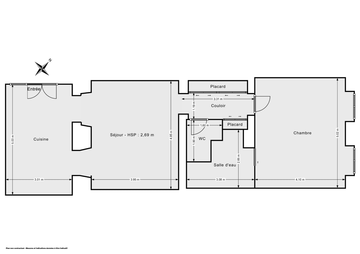 Appartement de 69.32 m² à Versailles