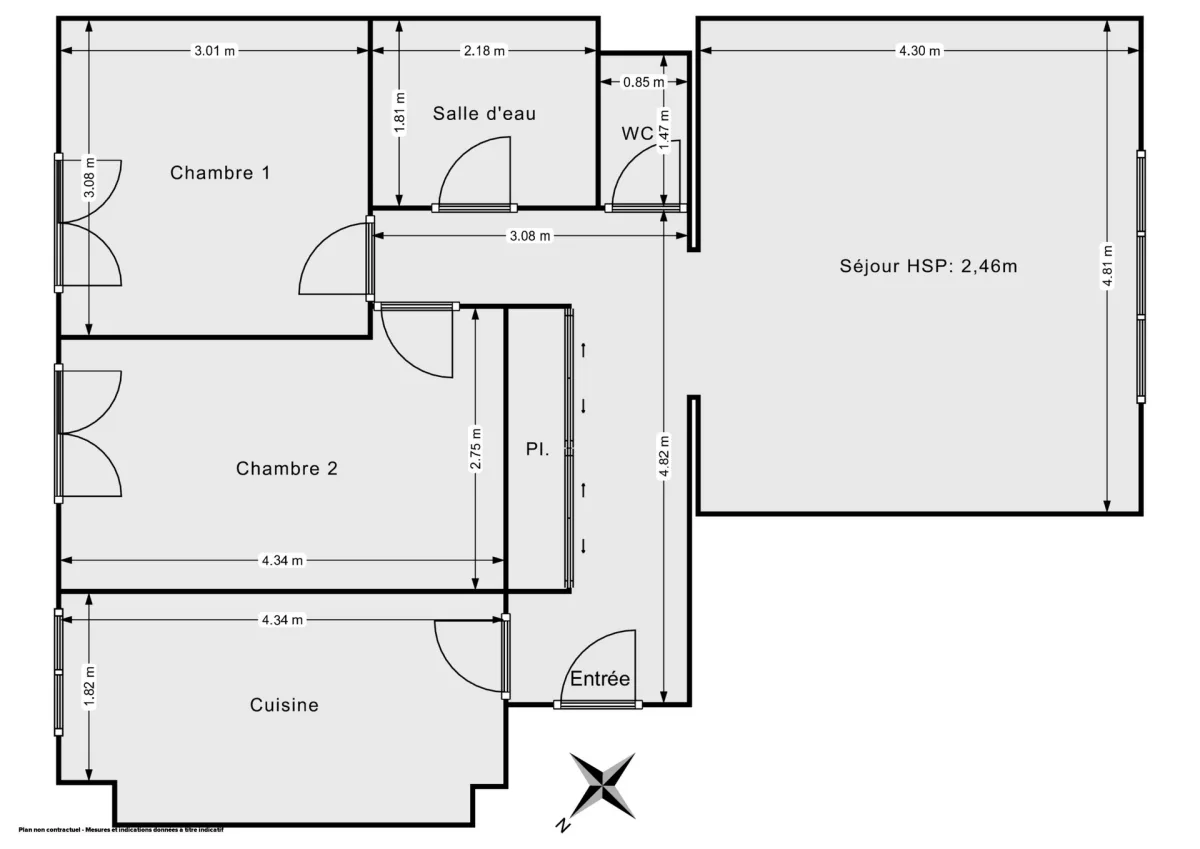 Appartement de 63.0 m² à Saint-Ouen