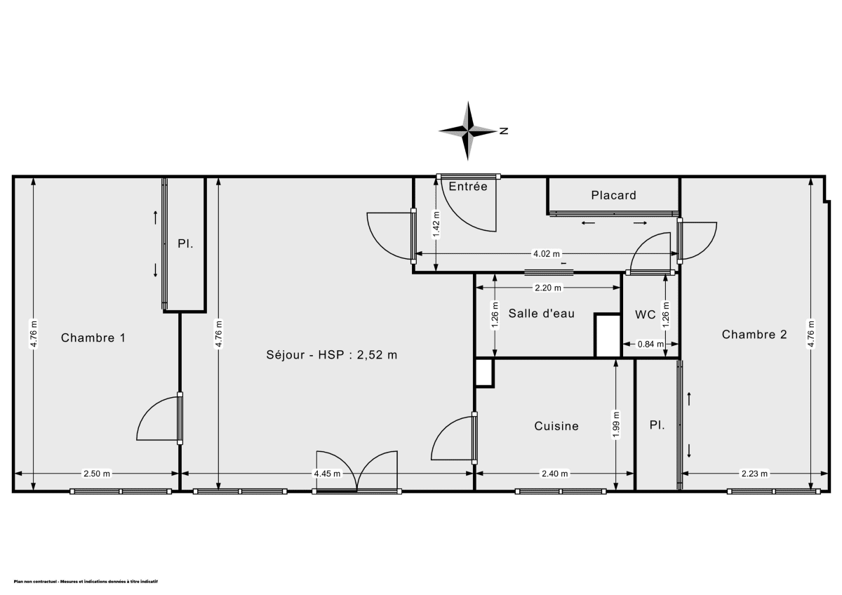 Appartement de 56.34 m² à Paris