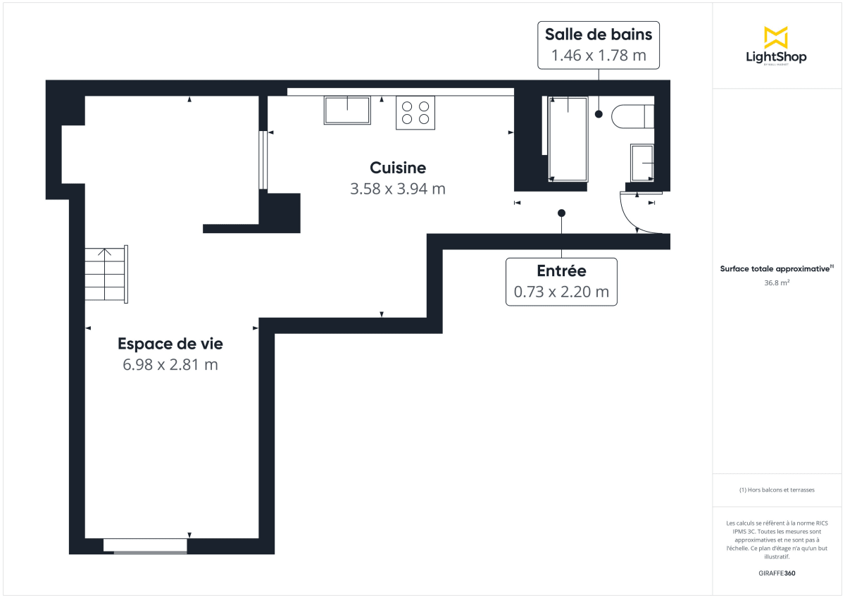 Appartement de 37.5 m² à Nantes