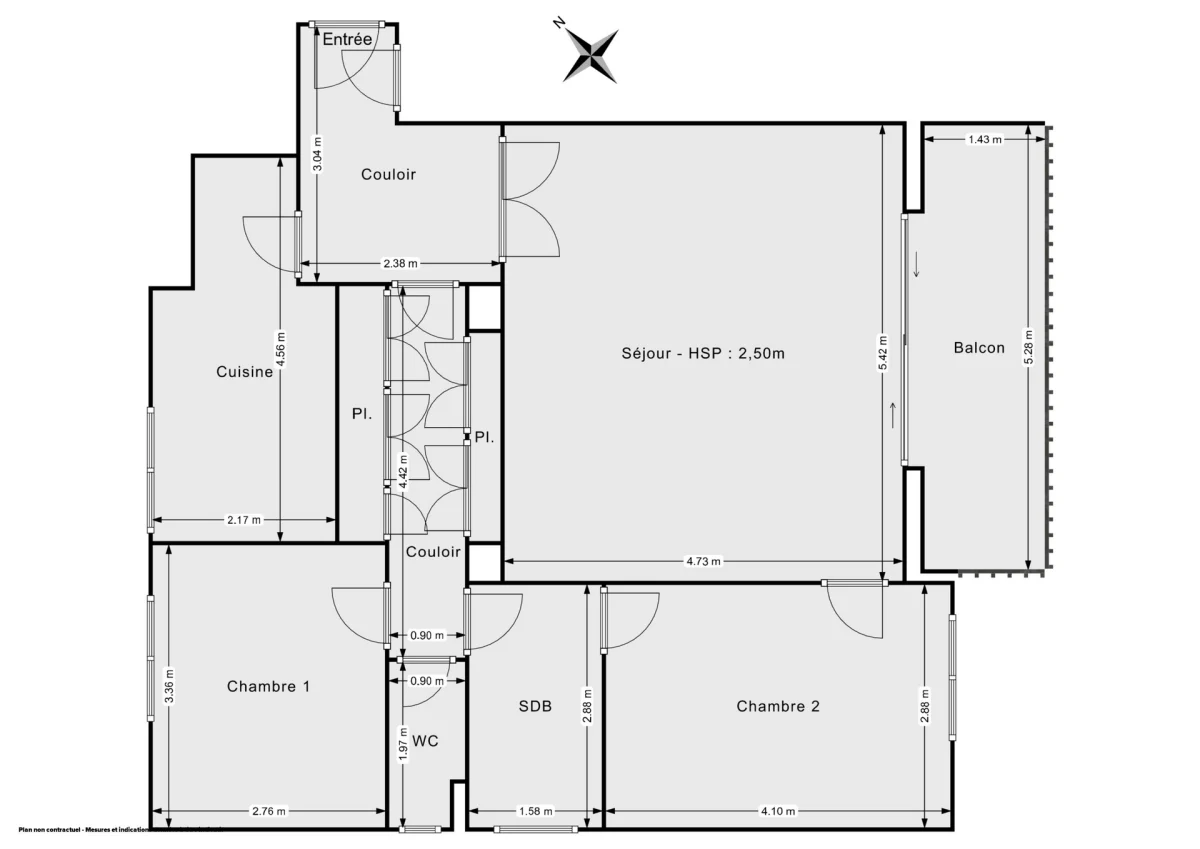 Appartement de 74.25 m² à Rueil-Malmaison