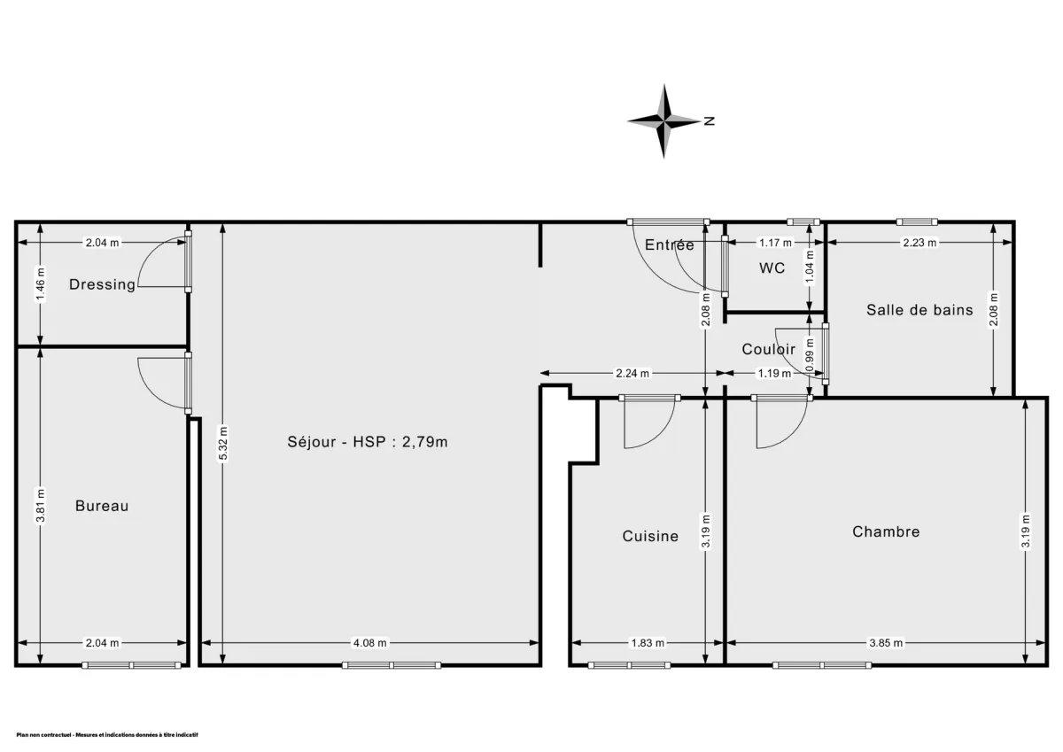 Appartement de 58.4 m² à Levallois-Perret