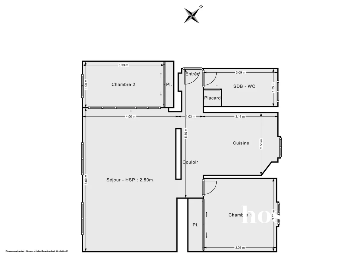 Appartement de 57.71 m² à Paris