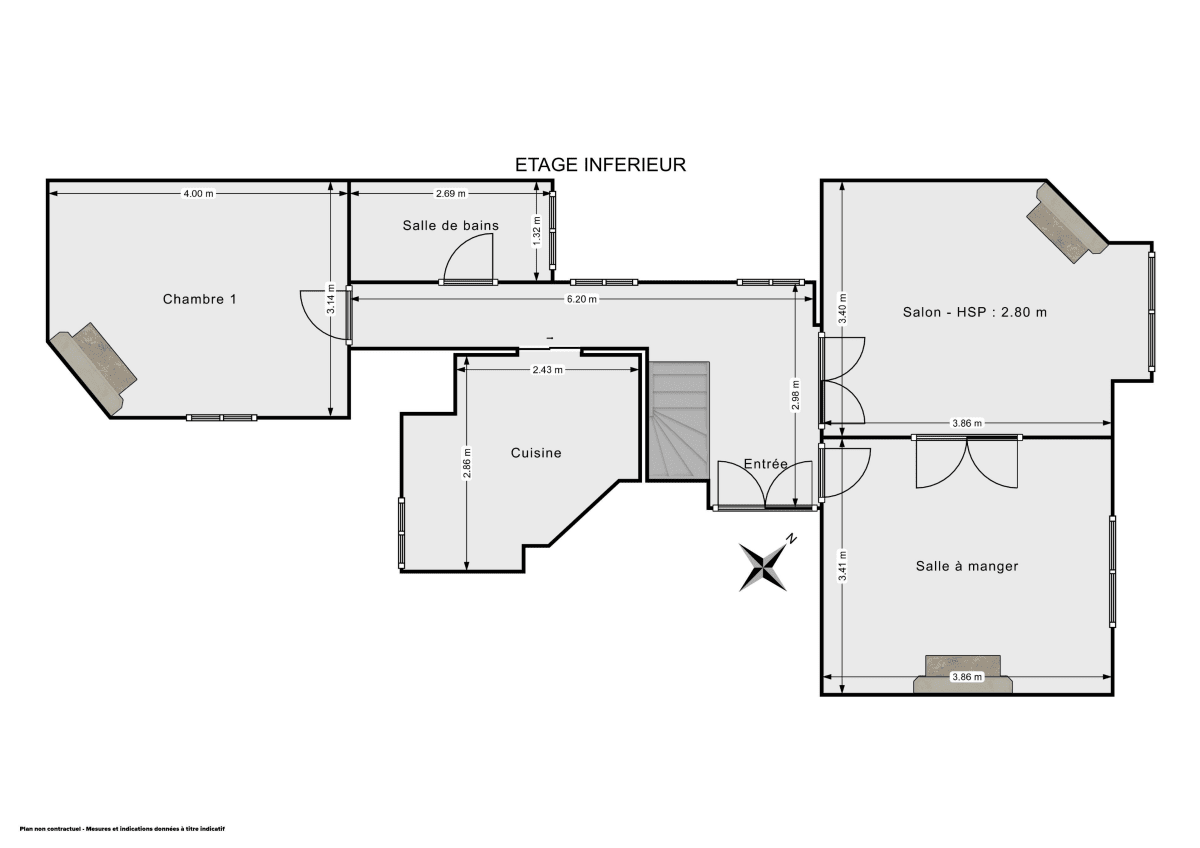 Appartement de 86.0 m² à Paris